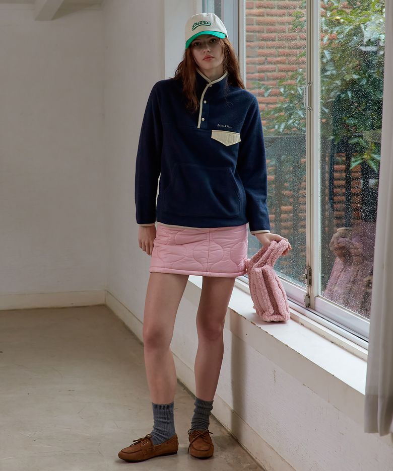 Onion Quilting Padding Skirt_Pink