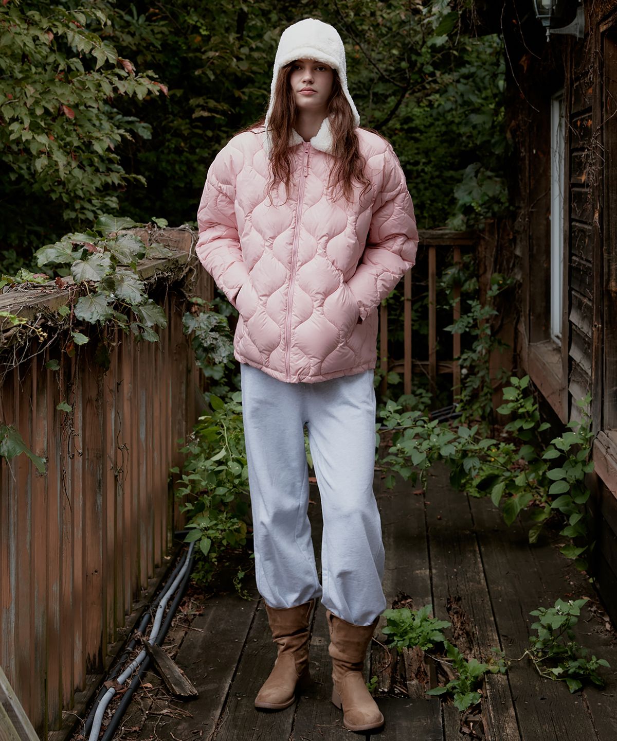 스튜디오앤파르크(STUDIO&PARC) Onion Quilting Wellon Jacket_Pink