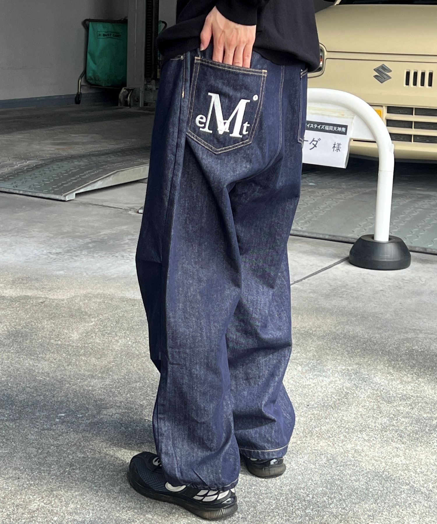 ★MUCENT★ Maxi Back Pocket Big Logo Denim Unisex 2 Colors P MUSINSA | MUCENT Maxi Back Pocket Big Logo Denim Unisex (2