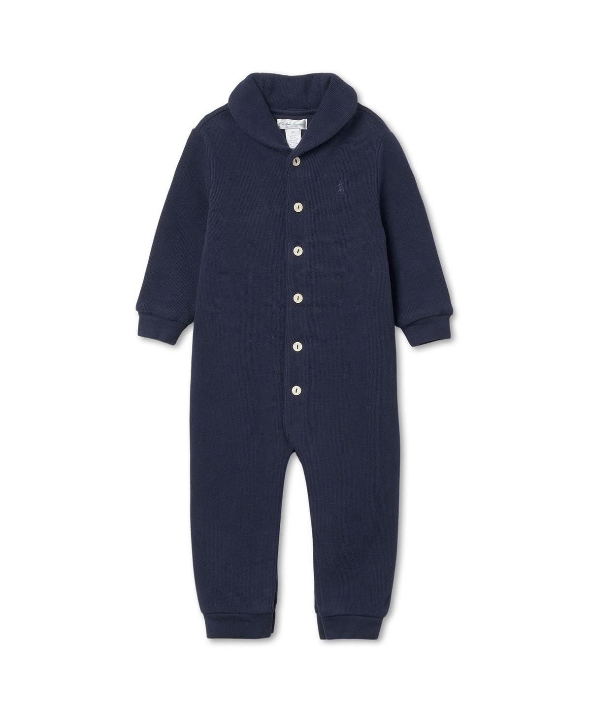 폴로 랄프 로렌 칠드런(POLO RALPH LAUREN CHILDREN) 프렌치 리브 코튼 숄 커버올-네이비