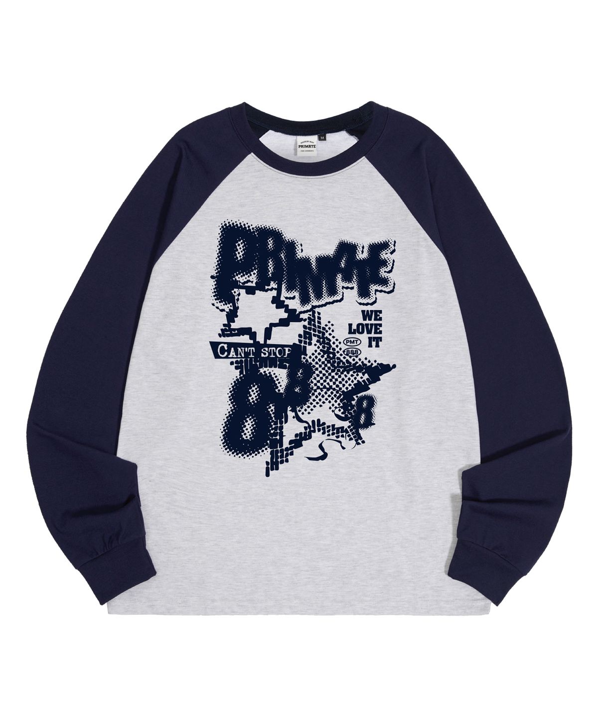 프라임에이트(PRIMATE) MESS 오버핏 래글런 롱 슬리브 5 COLORS