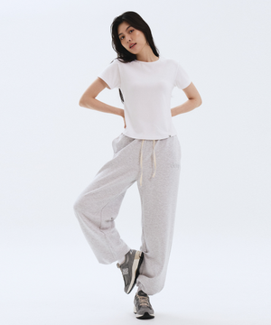 클럽 댄프 스웻팬츠 화이트멜란지