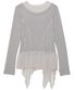Layered Lace Frill Long Sleeve (FL-137_Gray)