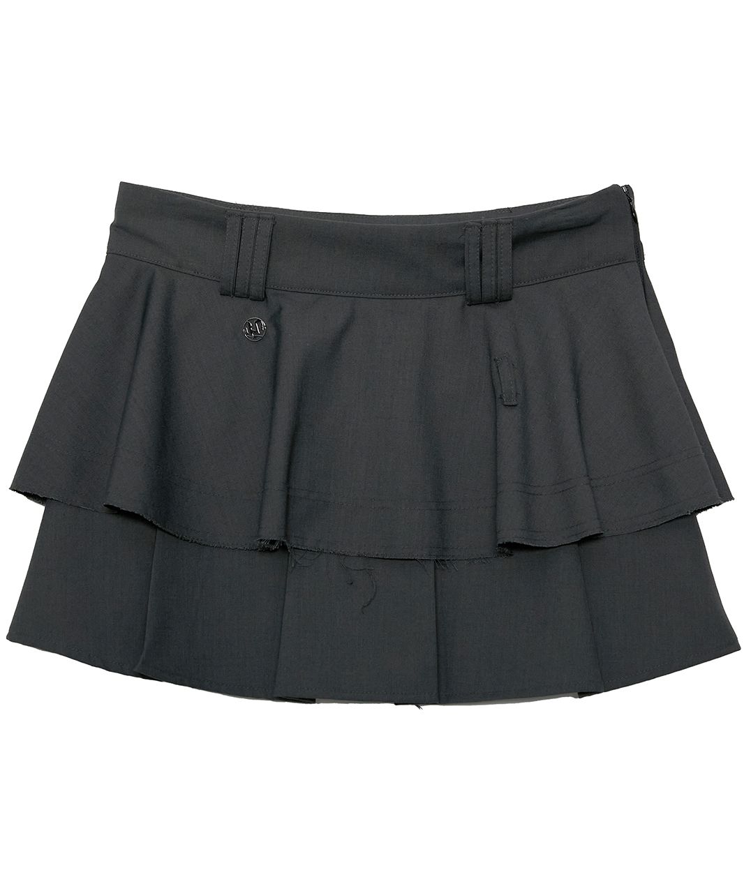 MUSINSA | FLAREUP Layered Pleats Skirt (FL-242_Charcoal)