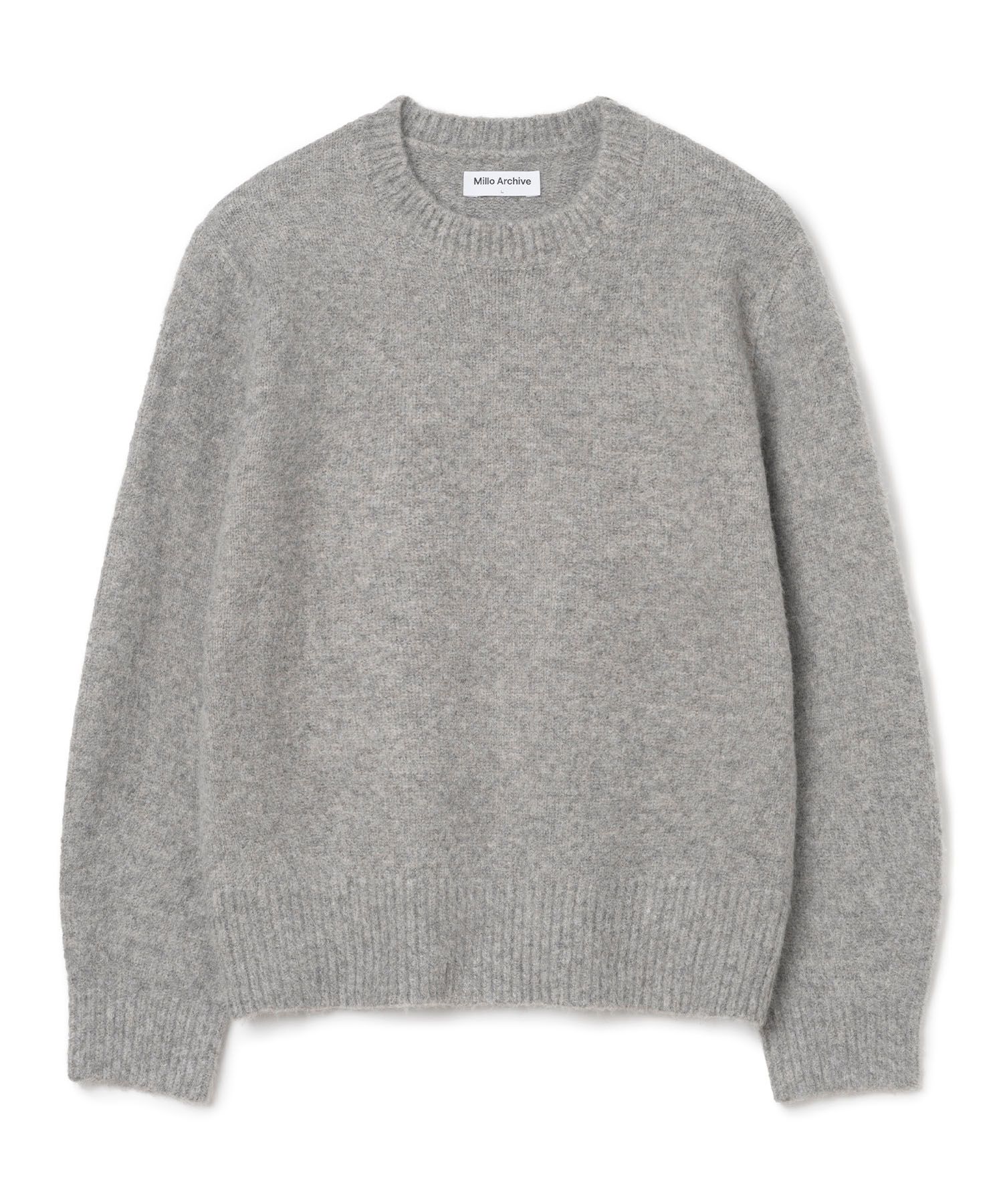 MILLO ARCHIVE ♥ Crop Silhouette Knit/ 追跡付 MUSINSA | MILLO ARCHIVE Crop Silhouette Knit [Melange Gray]