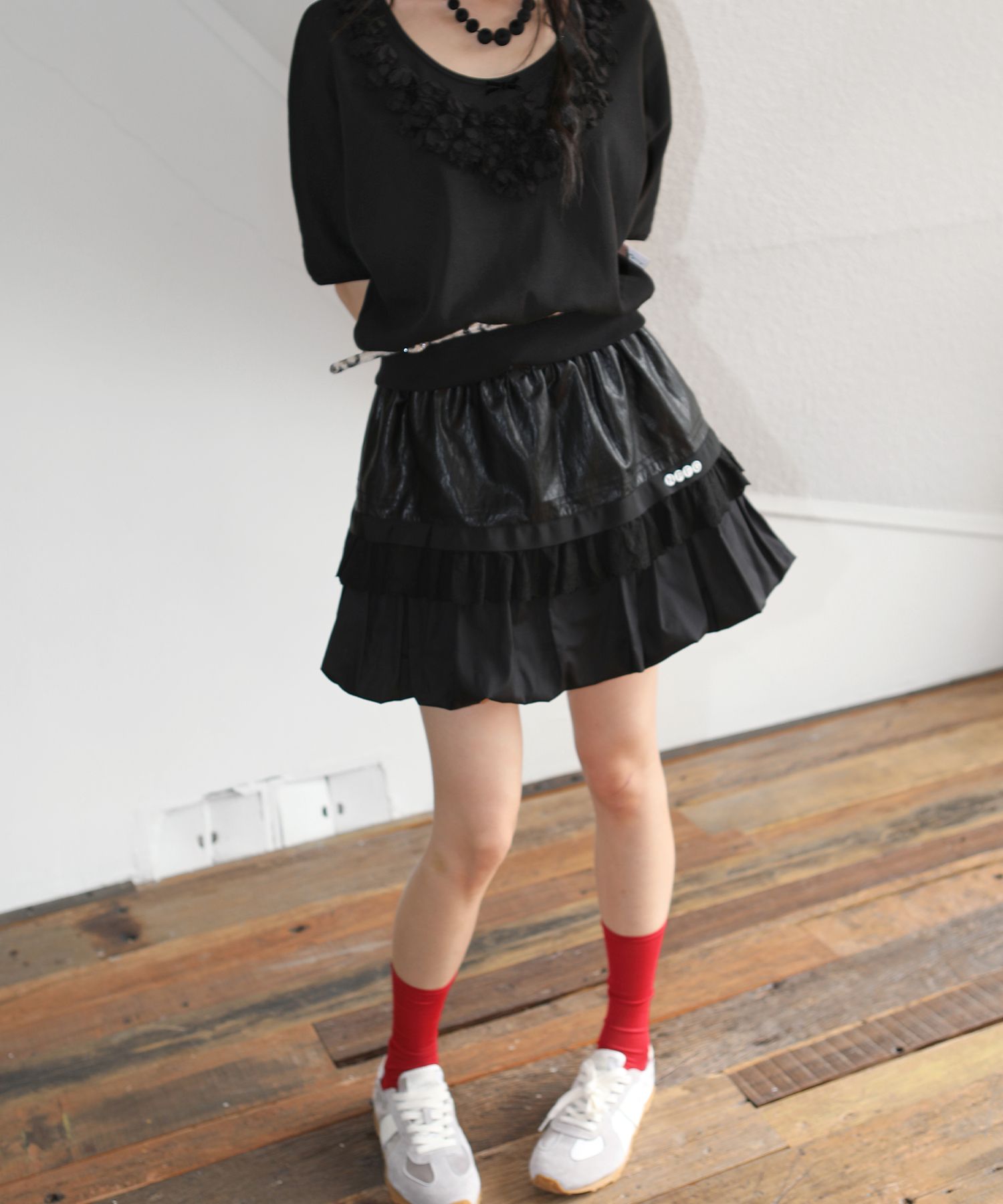 ★NOFFICIALNOFFICE★LACE PUMPKIN BANDING SKIRT BLACK★正規品 MUSINSA | NOFFICIALNOFFICE Lace Pumpkin Banding Skirt Black