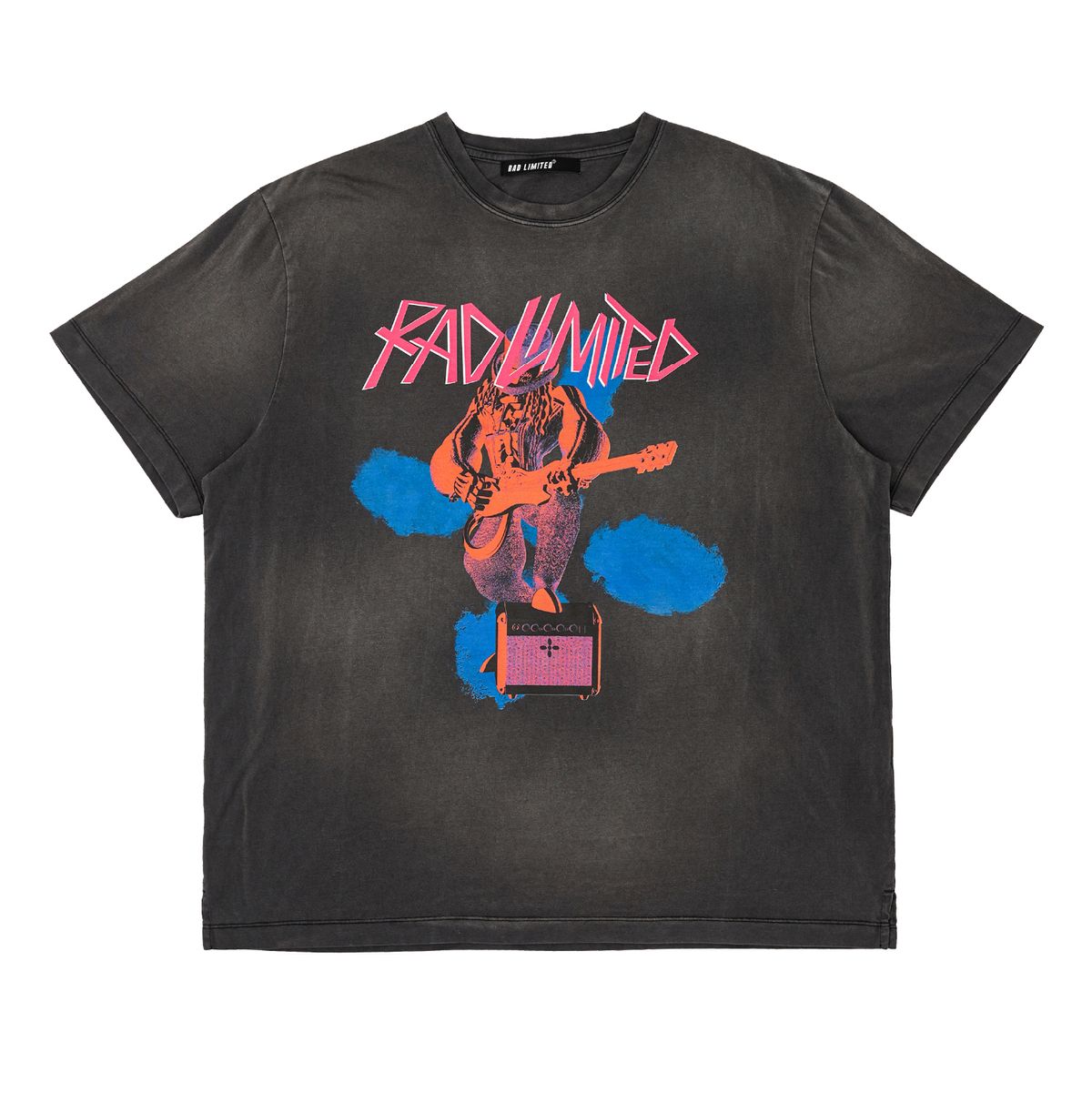라드리미티드(RAD LIMITED) 본키 기타 티셔츠 빈티지 블랙