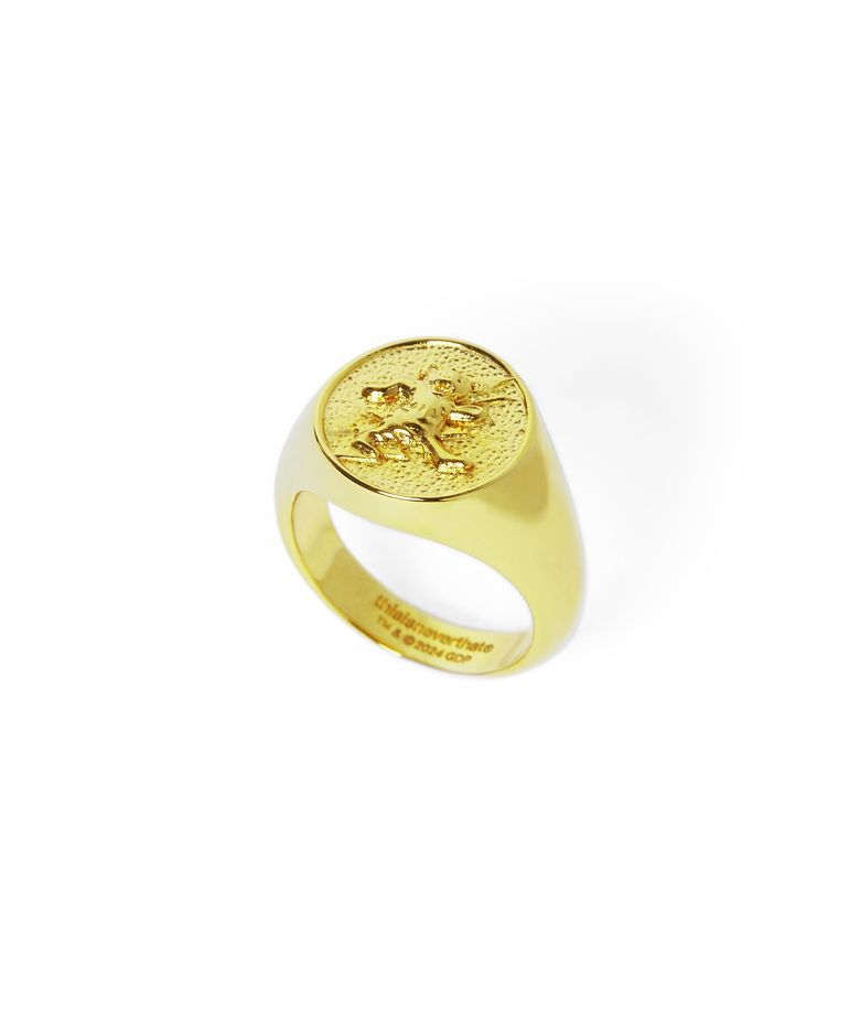 GD Lightning Bear Ring Gold