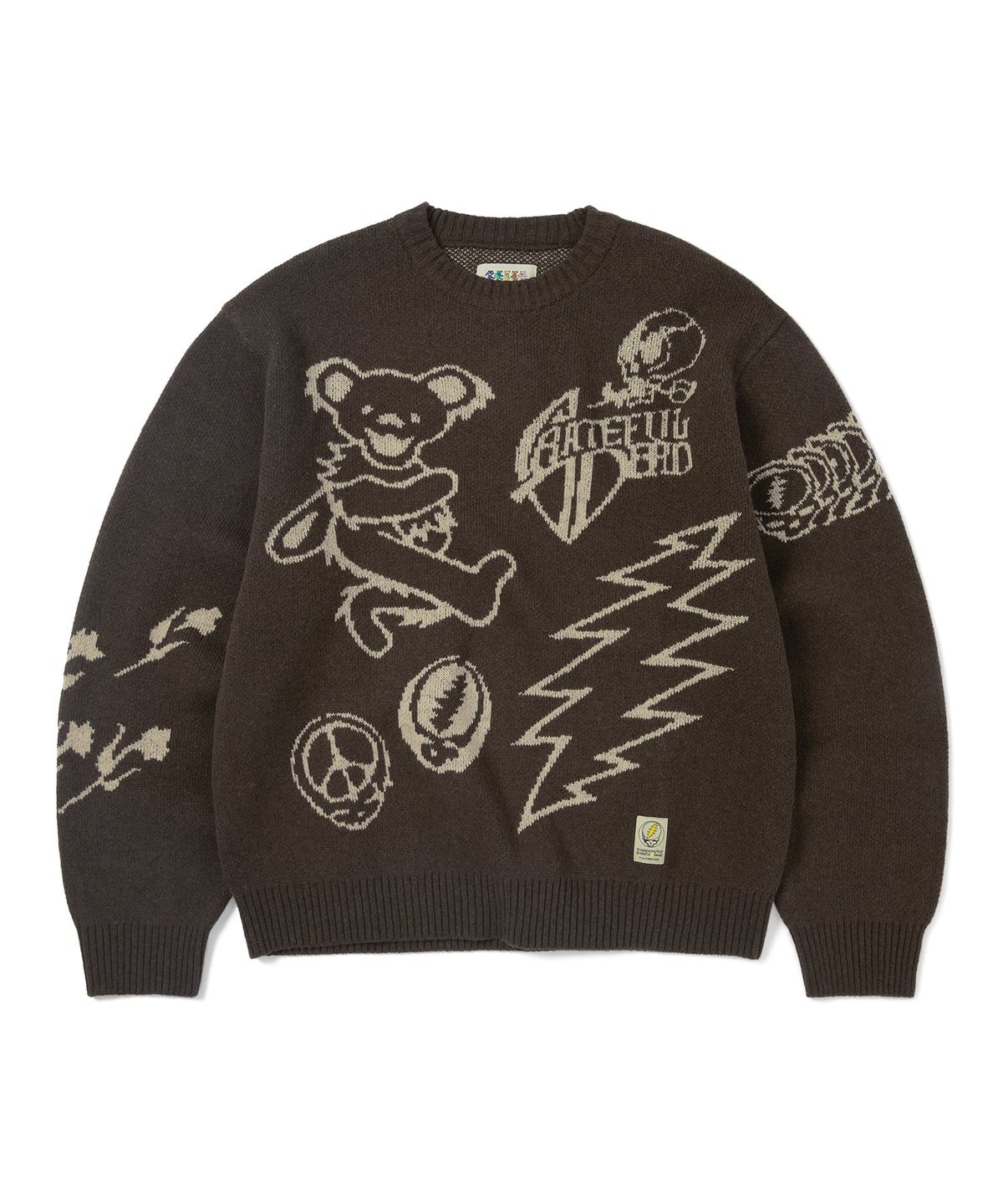 디스이즈네버댓(THISISNEVERTHAT) GD Iconography Knit Sweater Brown