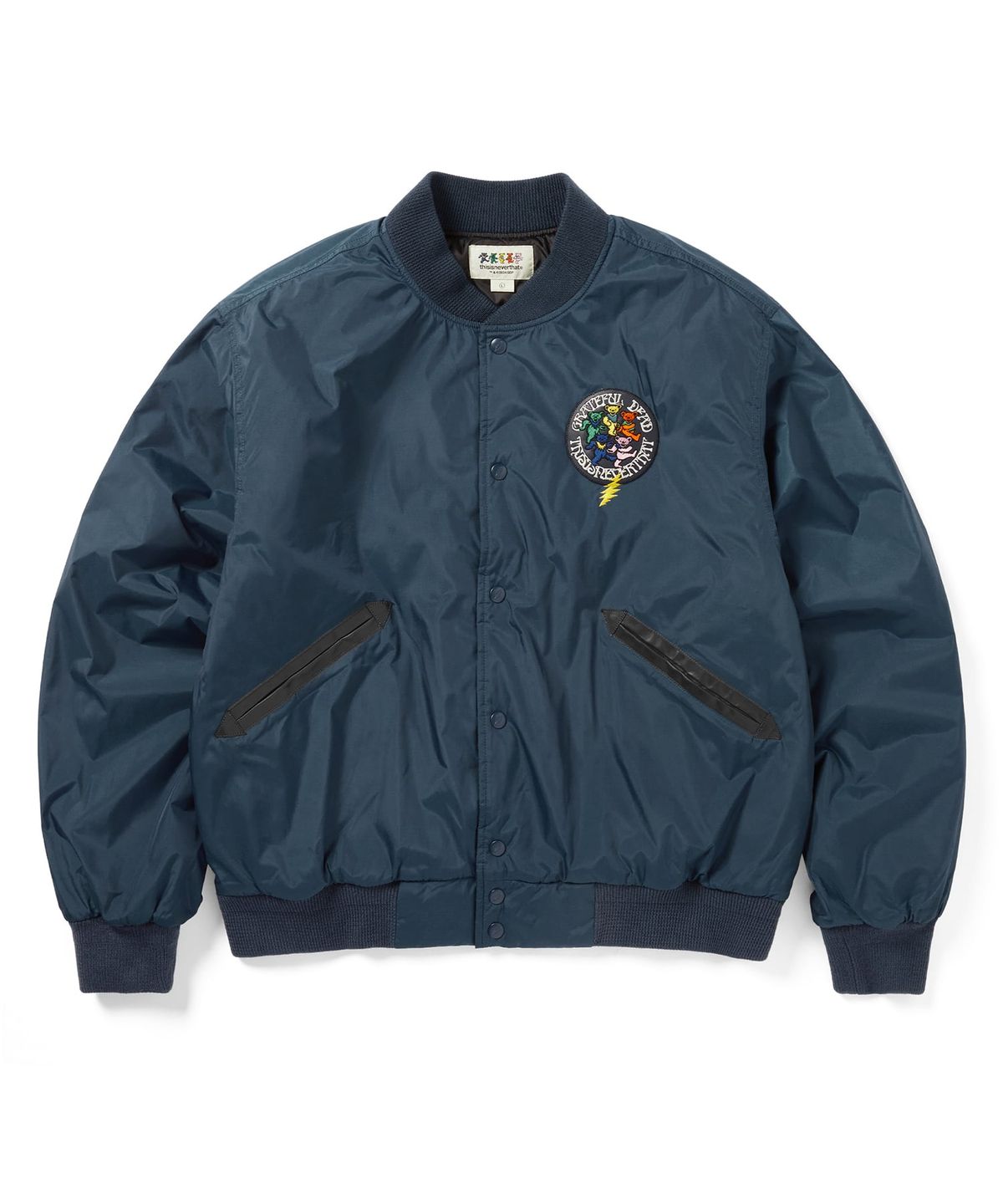 디스이즈네버댓(THISISNEVERTHAT) GD Dancing Bears Baseball Jacket Blue
