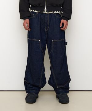Double Knee Denim Pants
