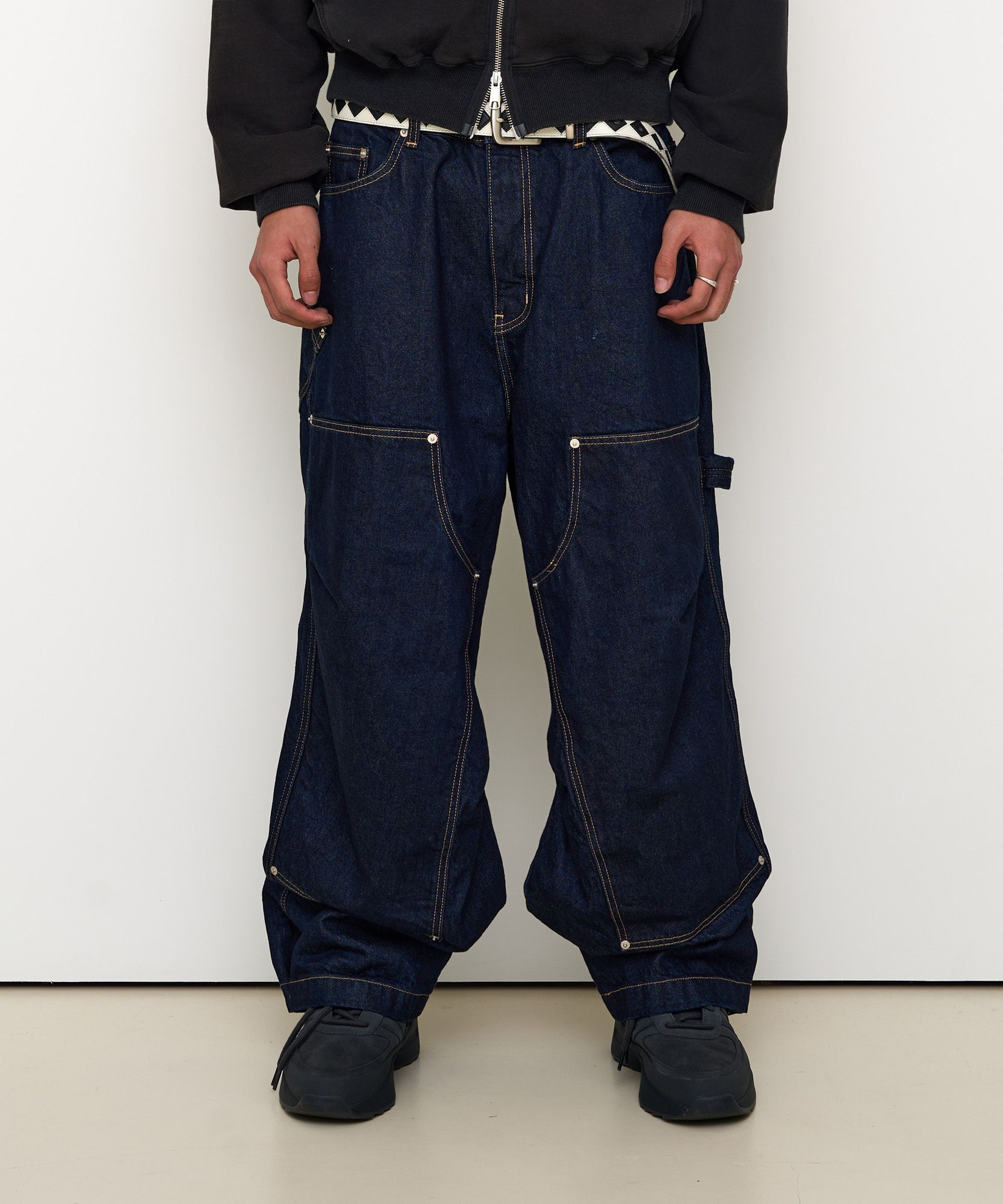 MUSINSA公式 | 9999ARCHIVE Double Knee Denim Pants