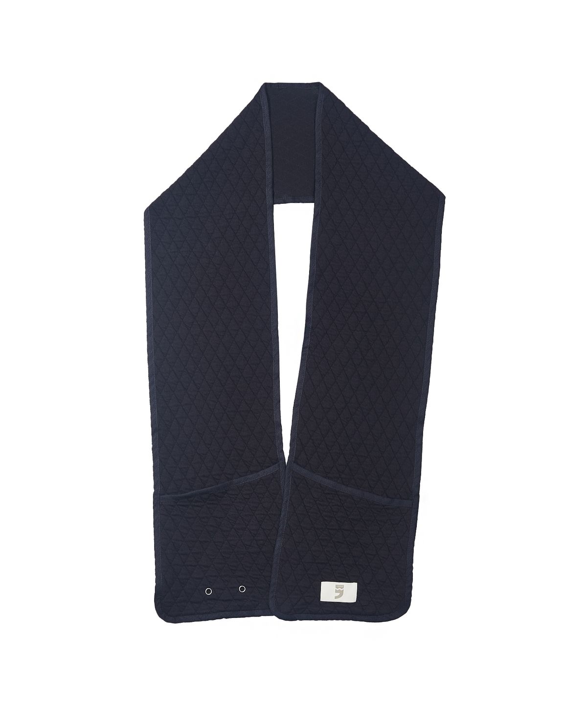 어낫띵(A NOTHING) VINTAGE DIA-QUILTING POCKET MUFFLER (Black)