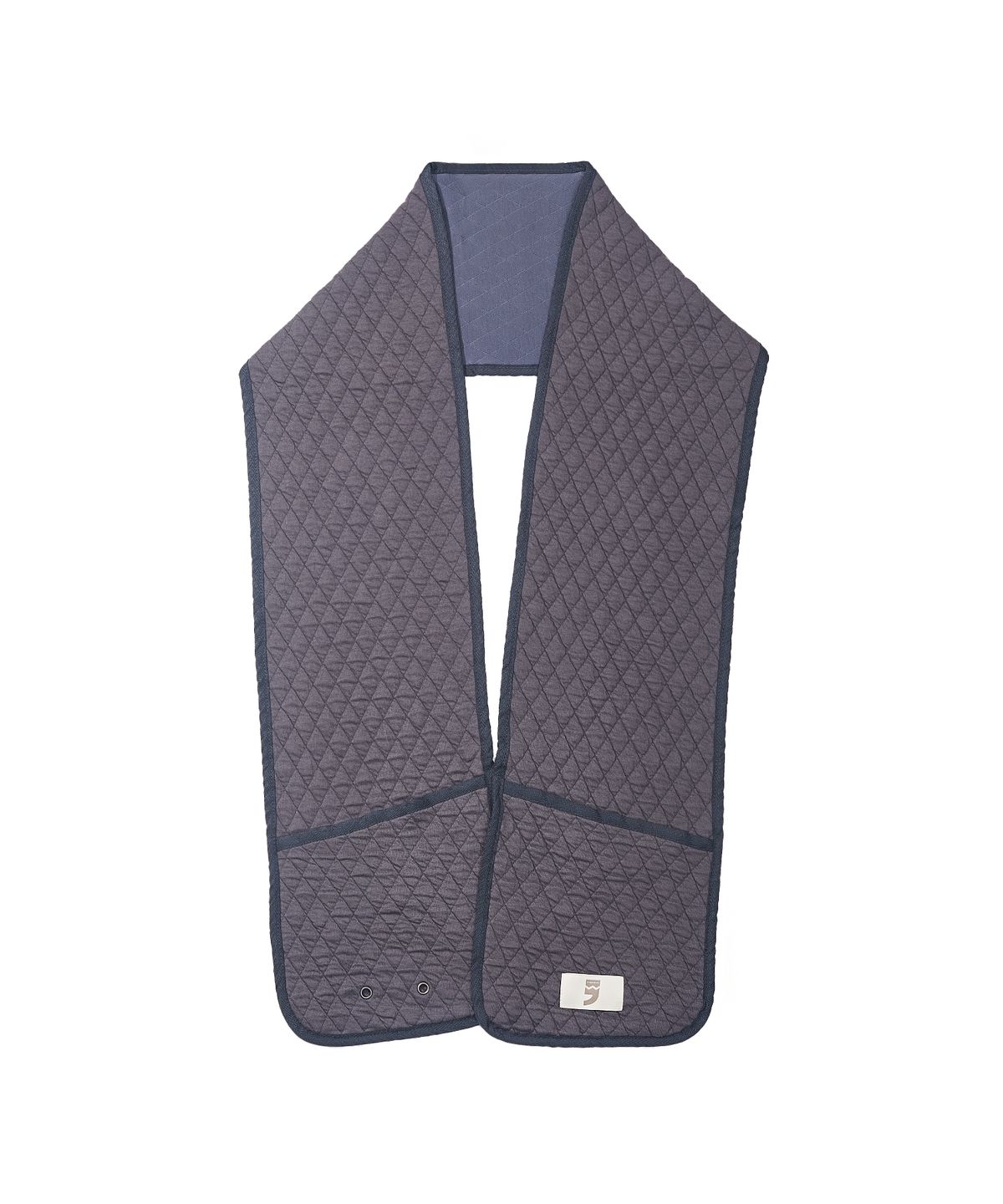 어낫띵(A NOTHING) VINTAGE DIA-QUILTING POCKET MUFFLER (Charcoal)