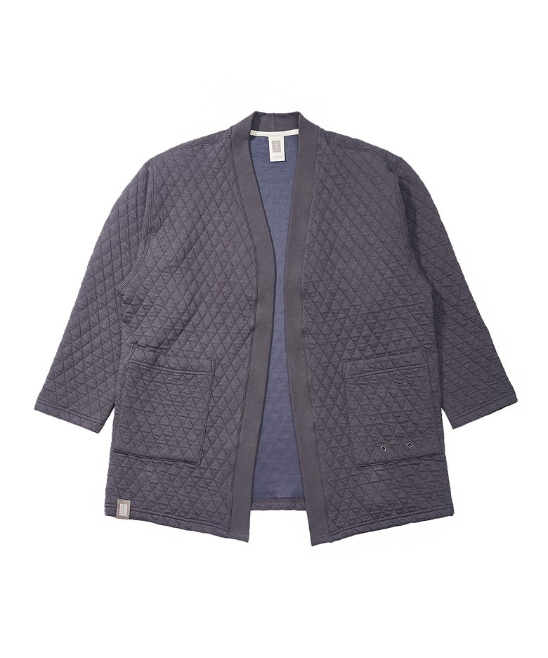 VINTAGE DIA-QUILTING HERITAGE CARDIGAN (Charcoal)