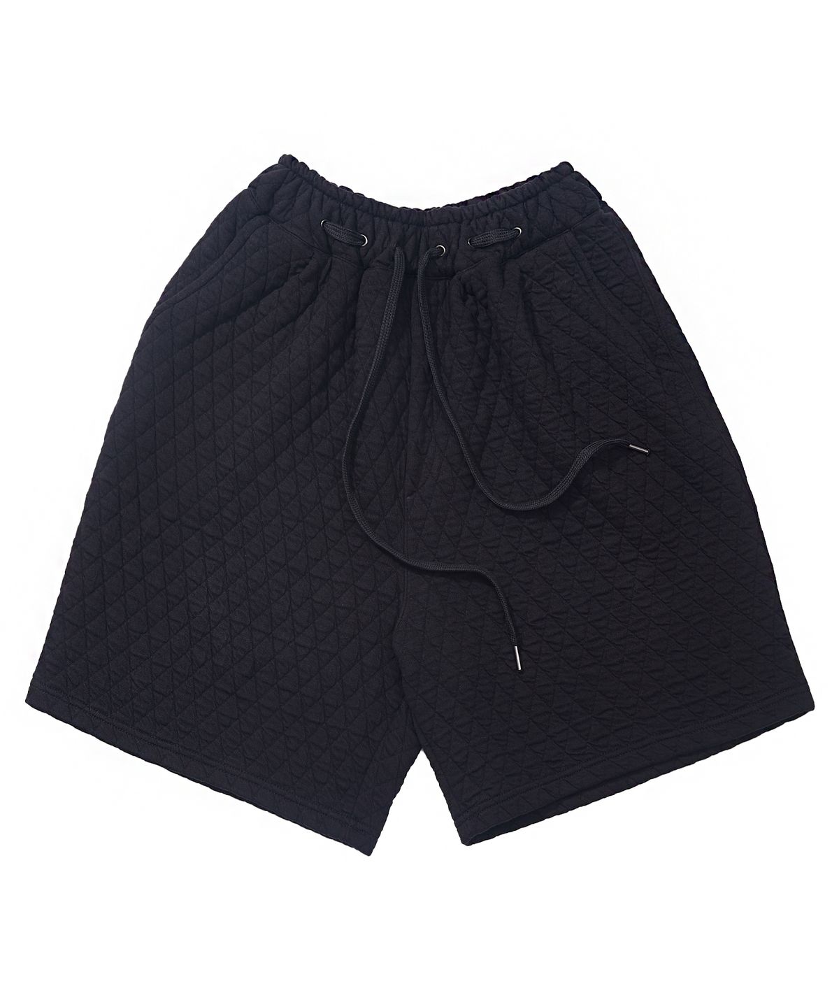 어낫띵(A NOTHING) VINTAGE DIA-QUILTING WIDE 1/2 PANTS (Black)