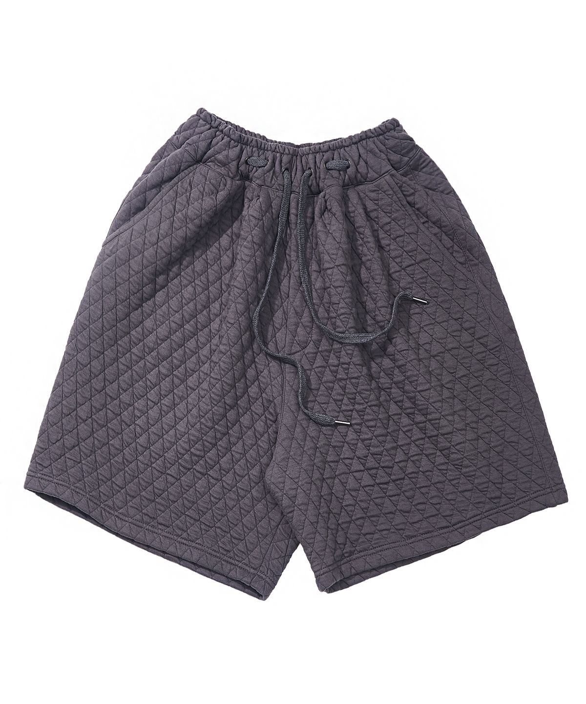 어낫띵(A NOTHING) VINTAGE DIA-QUILTING WIDE 1/2 PANTS (Charcoal)