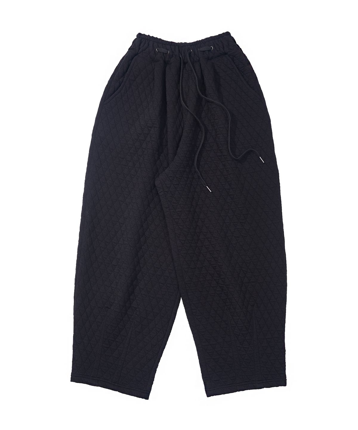 어낫띵(A NOTHING) VINTAGE DIA-QUILTING BALLOON PANTS (Black)