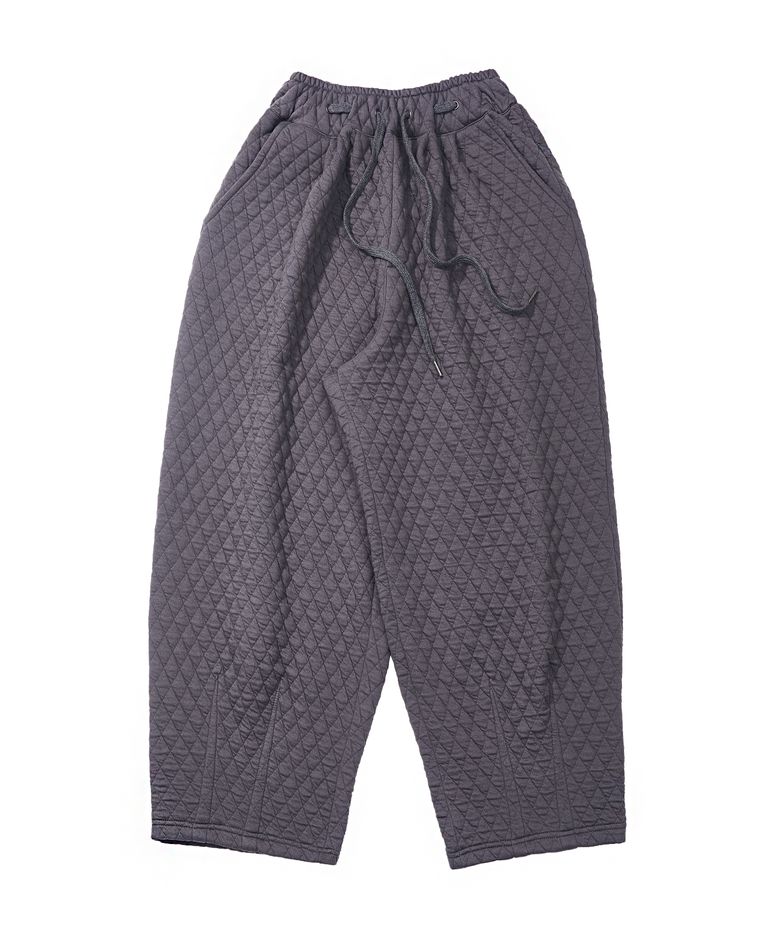 VINTAGE DIA-QUILTING BALLOON PANTS (Charcoal)