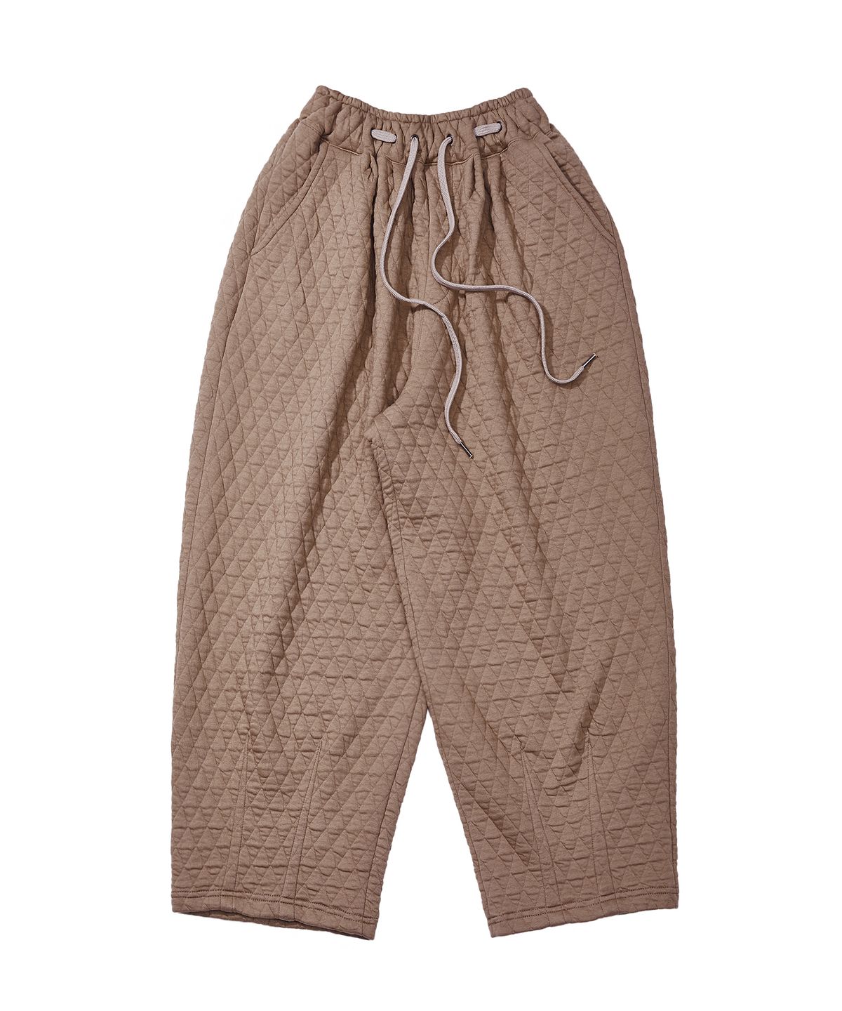 어낫띵(A NOTHING) VINTAGE DIA-QUILTING BALLOON PANTS (Beige)