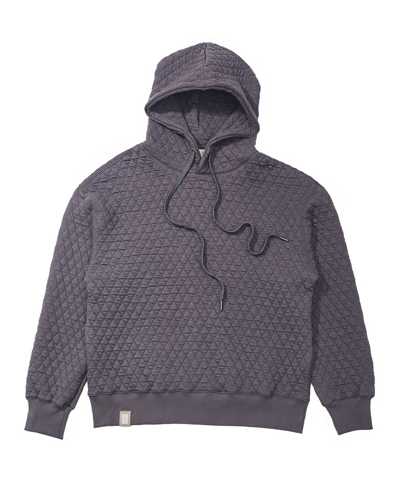 VINTAGE DIA-QUILTING HOODY (Charcoal)