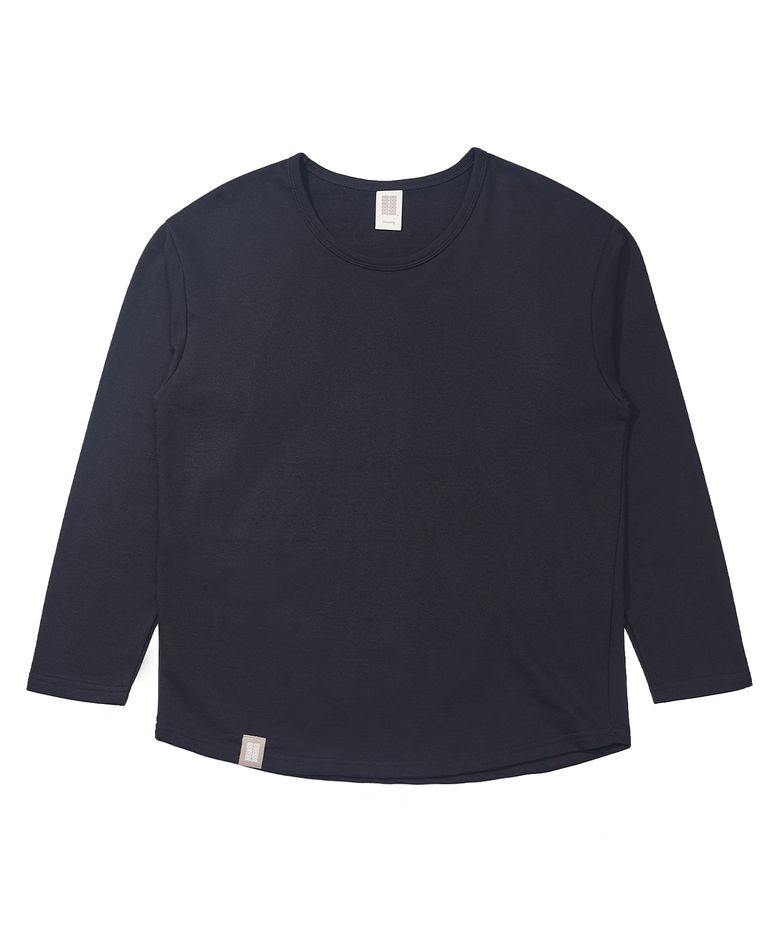 ESSENTIAL PLEAT U-NECK TEE (Black)