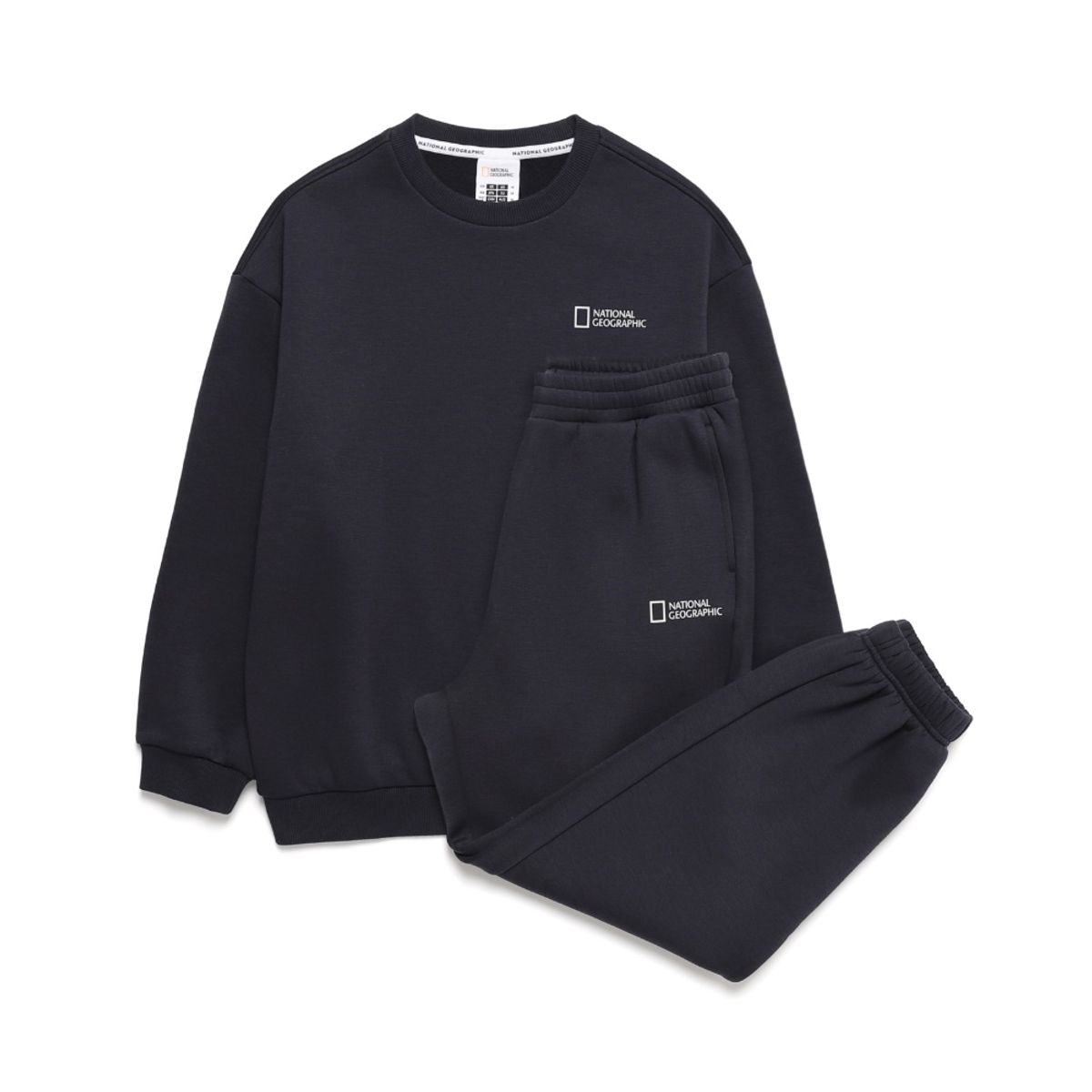 내셔널지오그래픽 키즈(NATIONAL GEOGRAPHIC KIDS) K244UPB910 맨투맨/팬츠 SET (기모) NAVY