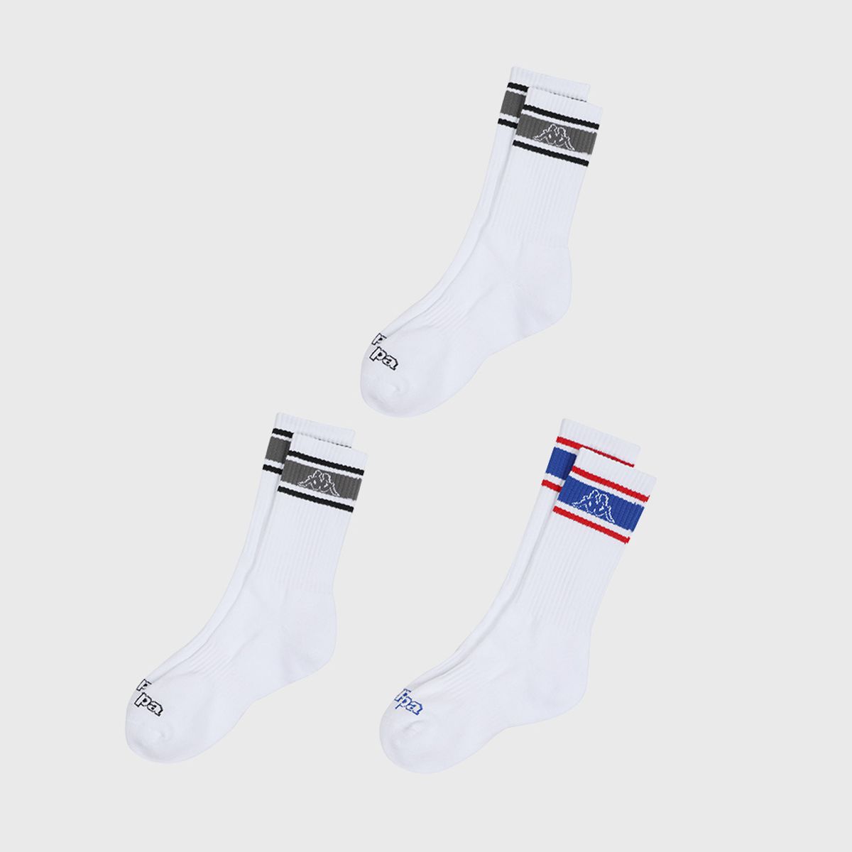 카파(KAPPA) [3PACK]에브리데이 로고 장목 양말