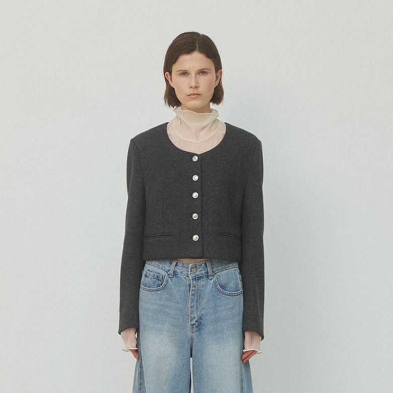 LUNA SOLID JACKET(JK-2997)