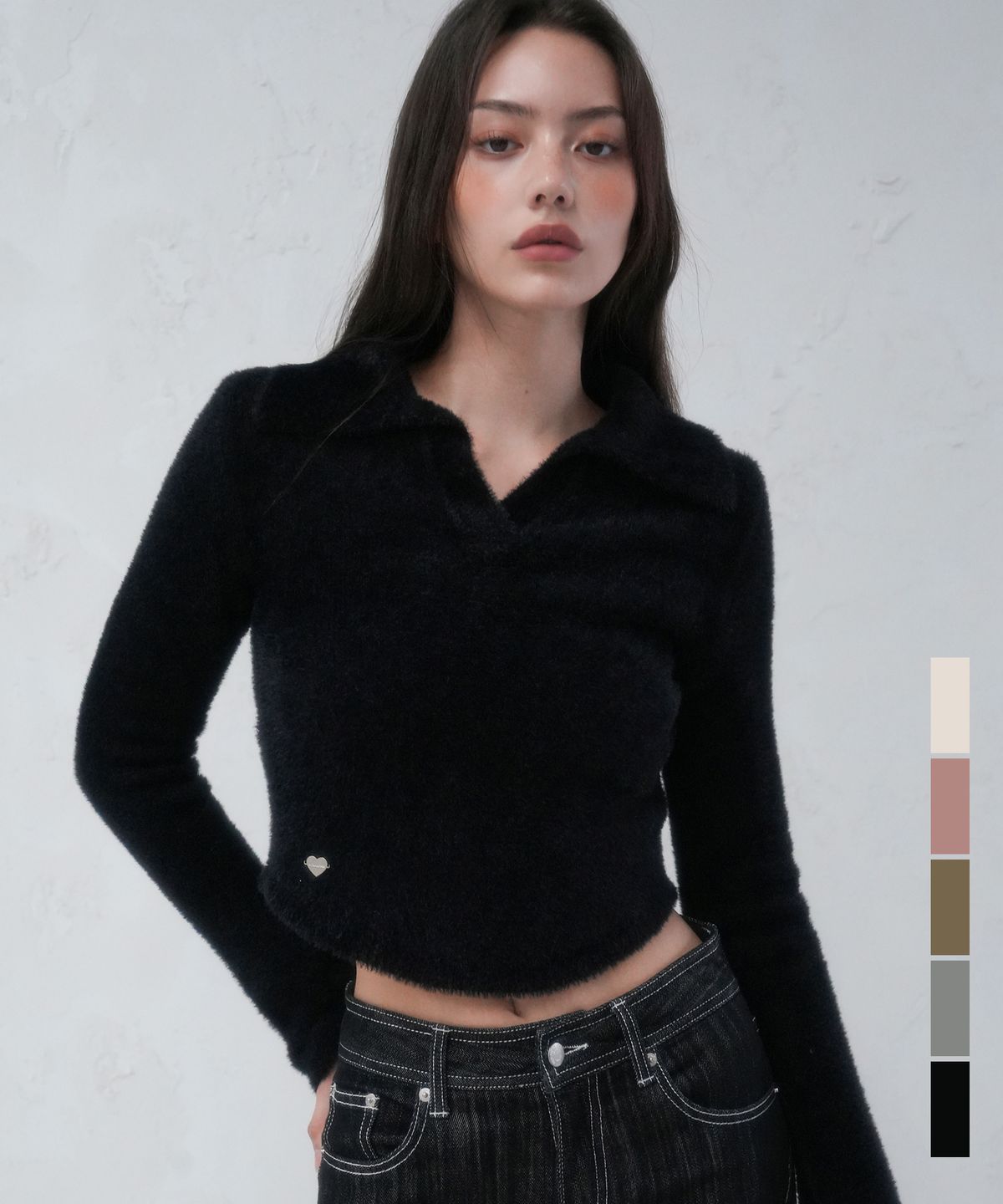 어반드레스(AVANDRESS) Jace Collar Round Knit - 5COL