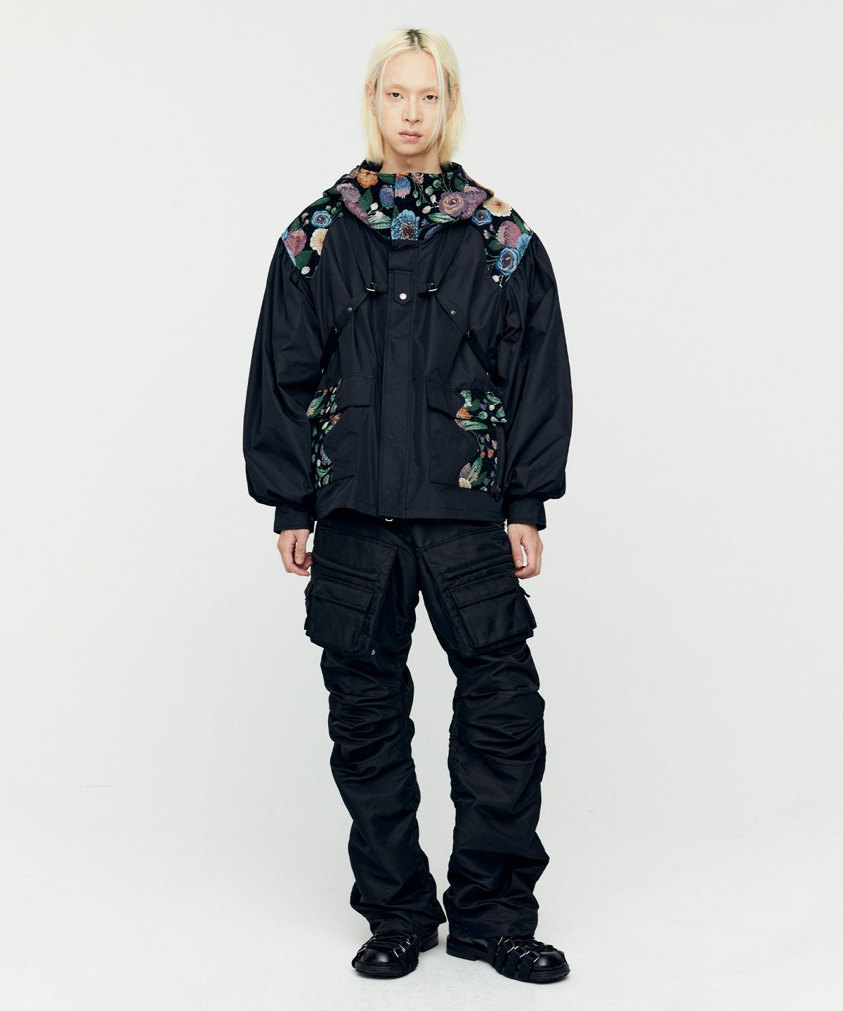 앤더슨벨(ADSB ANDERSSON BELL) 포켓 백 카고  팬츠 apa744m(BLACK)