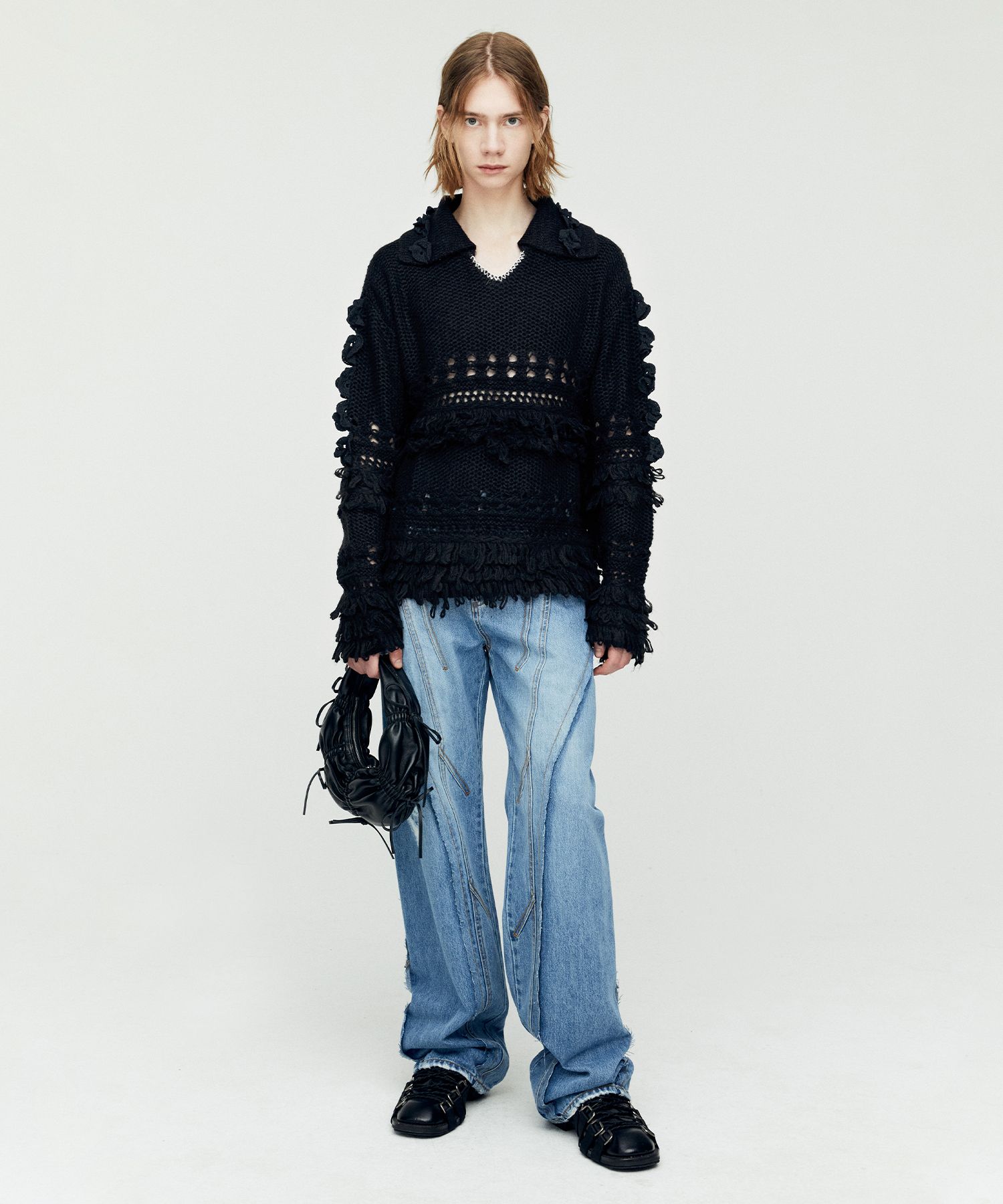 パンツ Panel Carpenter Wide Leg Jeans ANDERSSON BELL】 PANEL CARPENTER WIDE-LEG JEANS 2colors