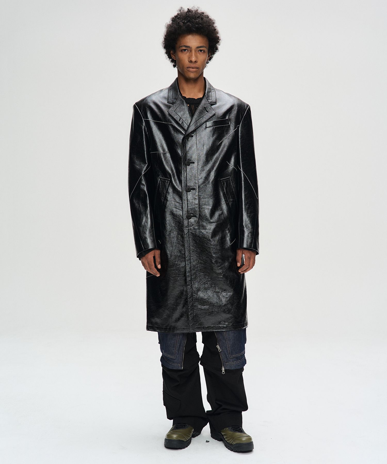 MUSINSA | ANDERSSON BELL Mauer single coat awa637m(BLACK)