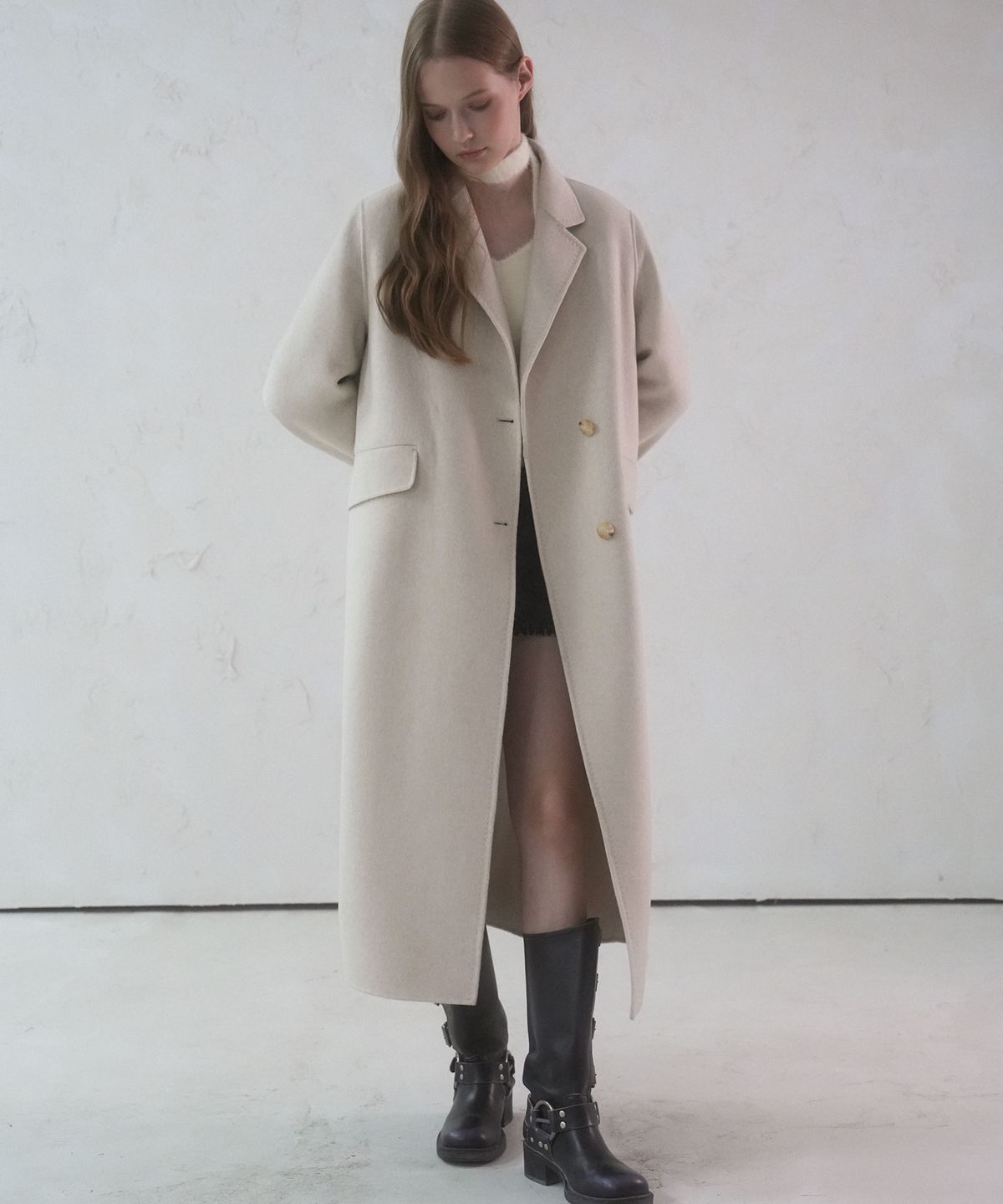 어반드레스(AVANDRESS) Crover Handmade Wool Coat IVORY