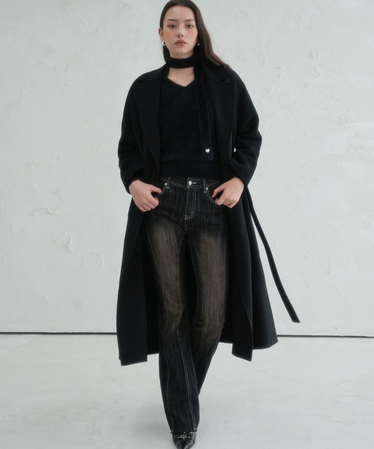 어반드레스(AVANDRESS) Beth Handmade Wool Coat BLACK