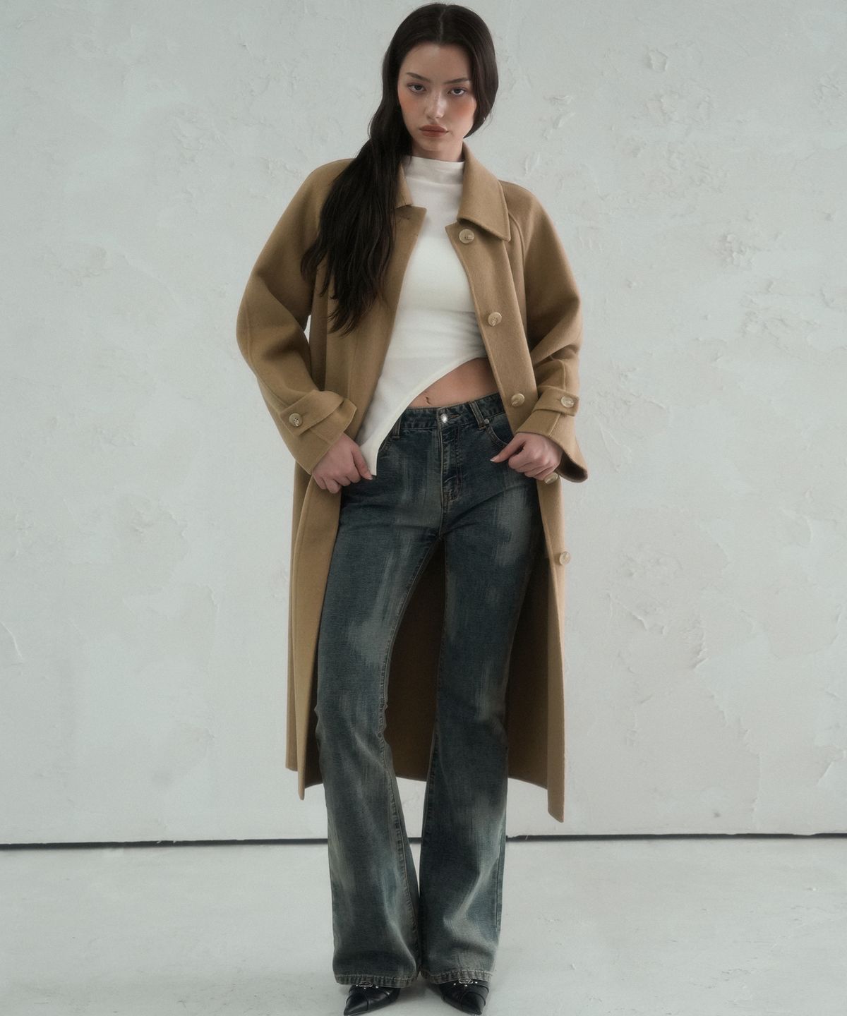 어반드레스(AVANDRESS) Hidden Handmade Wool Coat CAMEL