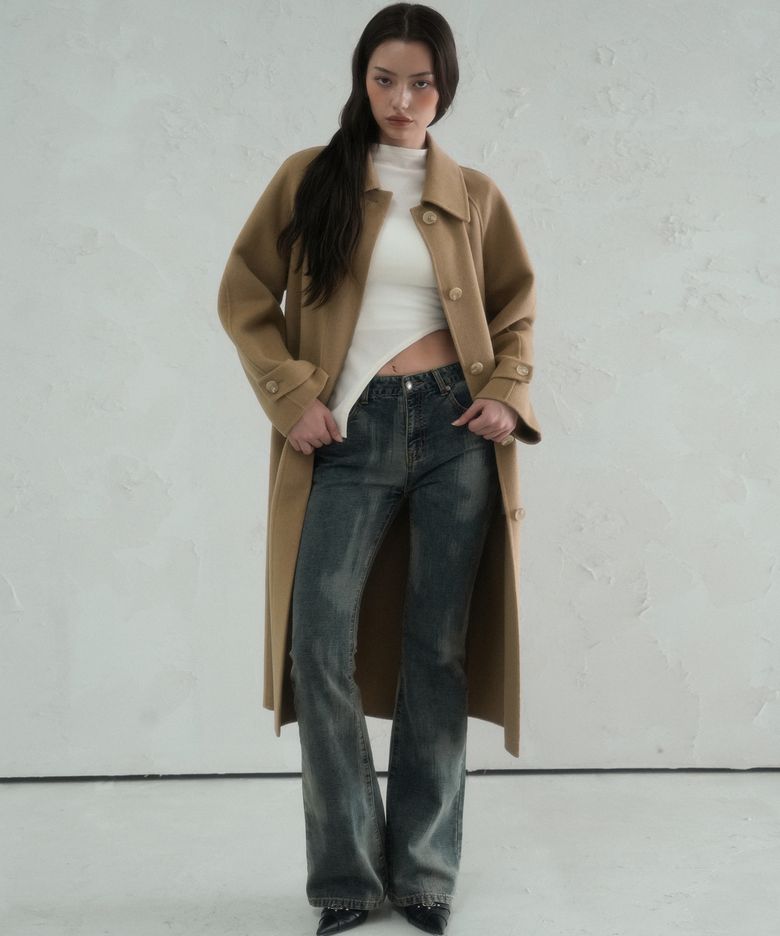 Hidden Handmade Wool Coat CAMEL