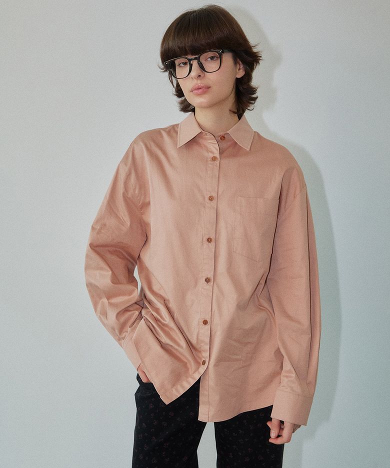 에센셜 루즈 핏 셔츠 브라운 WBDFSH001BR