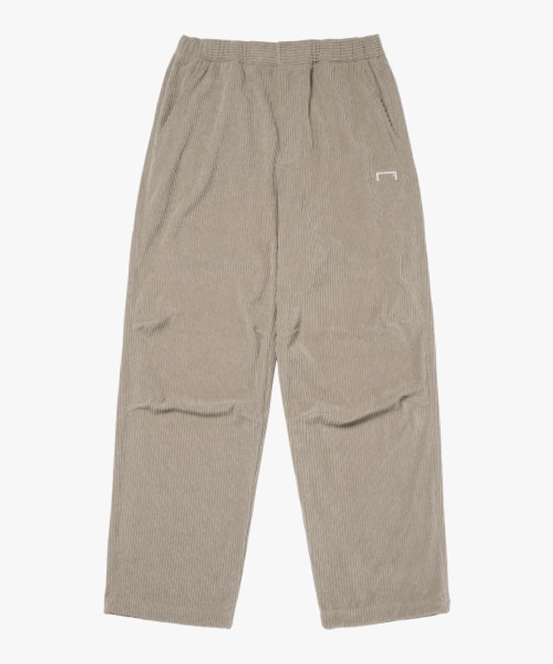 HEAVY WEIGHT CORDUROY STRAIGHT PANTS-BEIGE