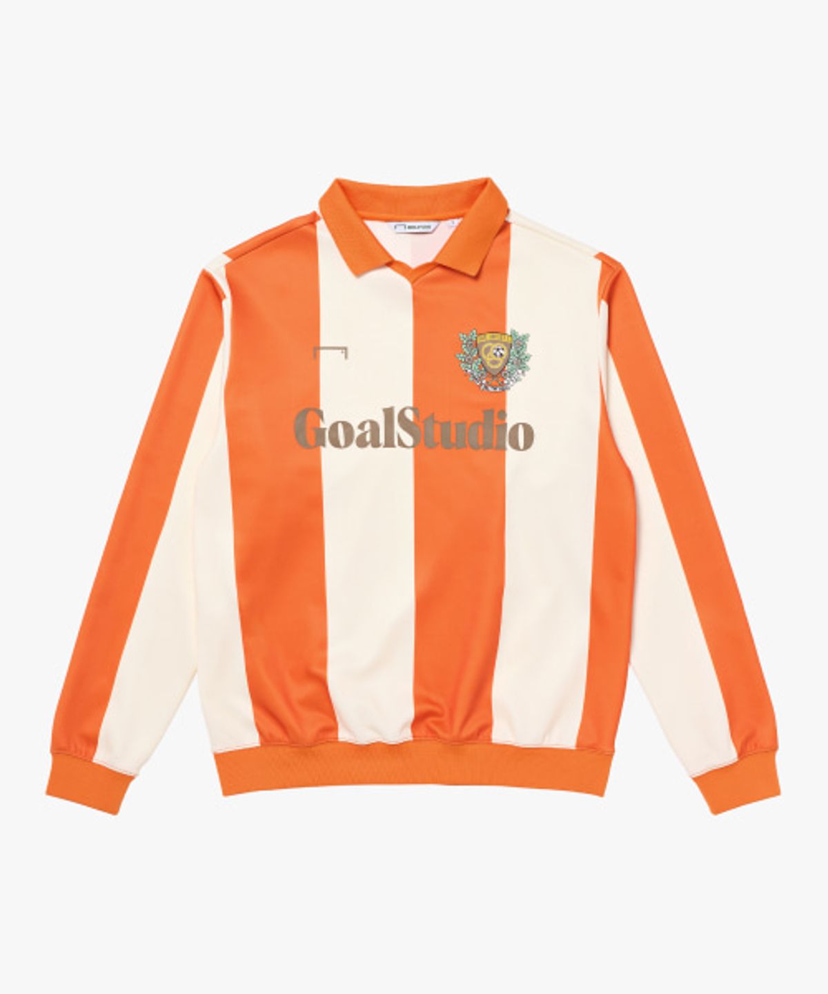 골스튜디오(GOALSTUDIO) EMBLEM COLOR BLOCK GAME SHIRT-ORANGE