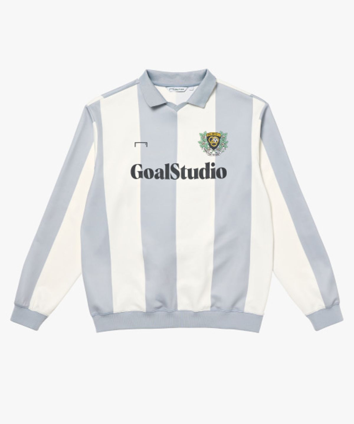 골스튜디오(GOALSTUDIO) EMBLEM COLOR BLOCK GAME SHIRT-LIGHT GREY