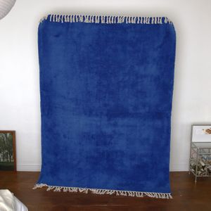 클루 모로칸 무지 인테리어 극세사 태슬 러그