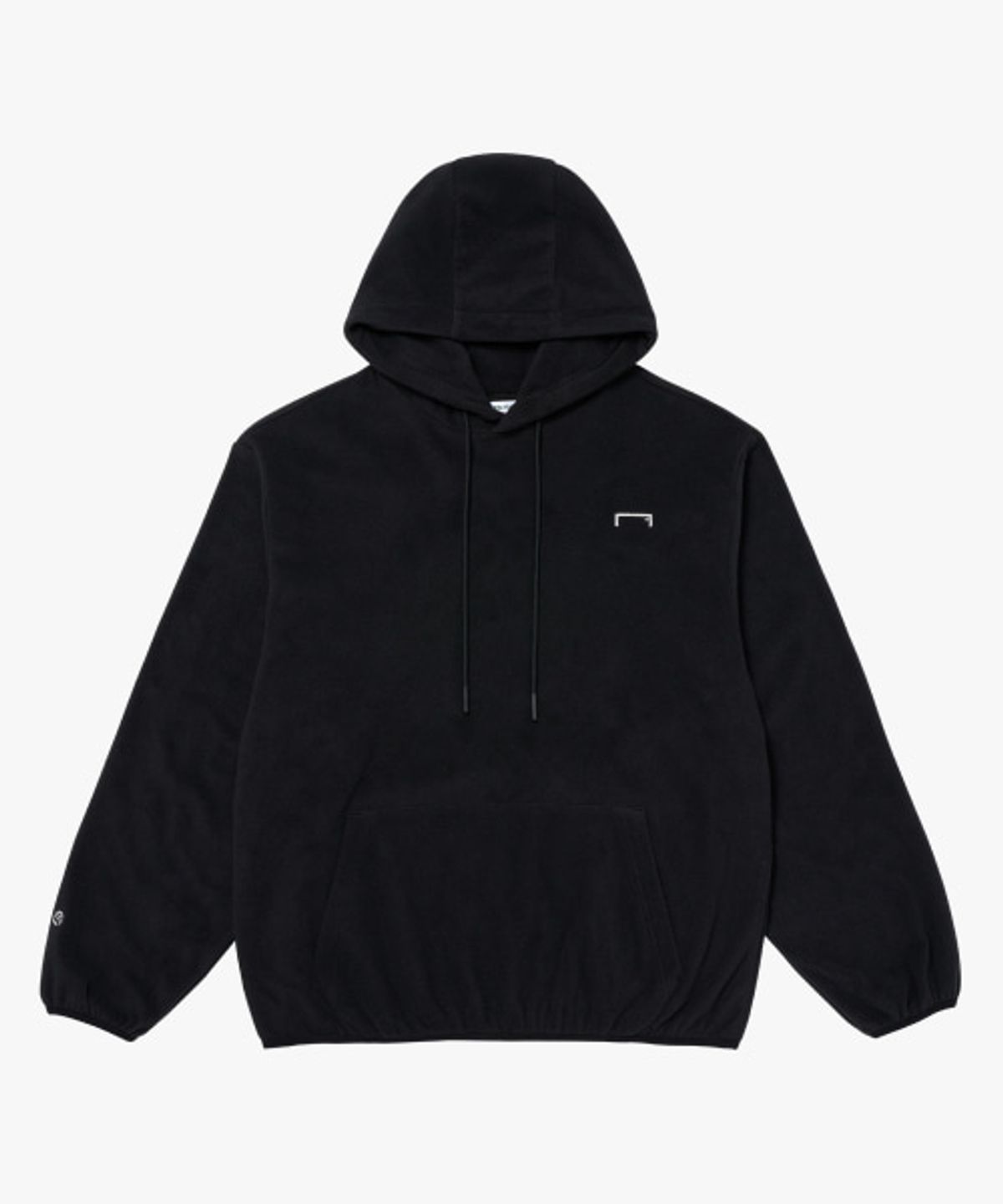 골스튜디오(GOALSTUDIO) ESSENTIAL EMBROIDERY FLEECE HOODIE-BLACK