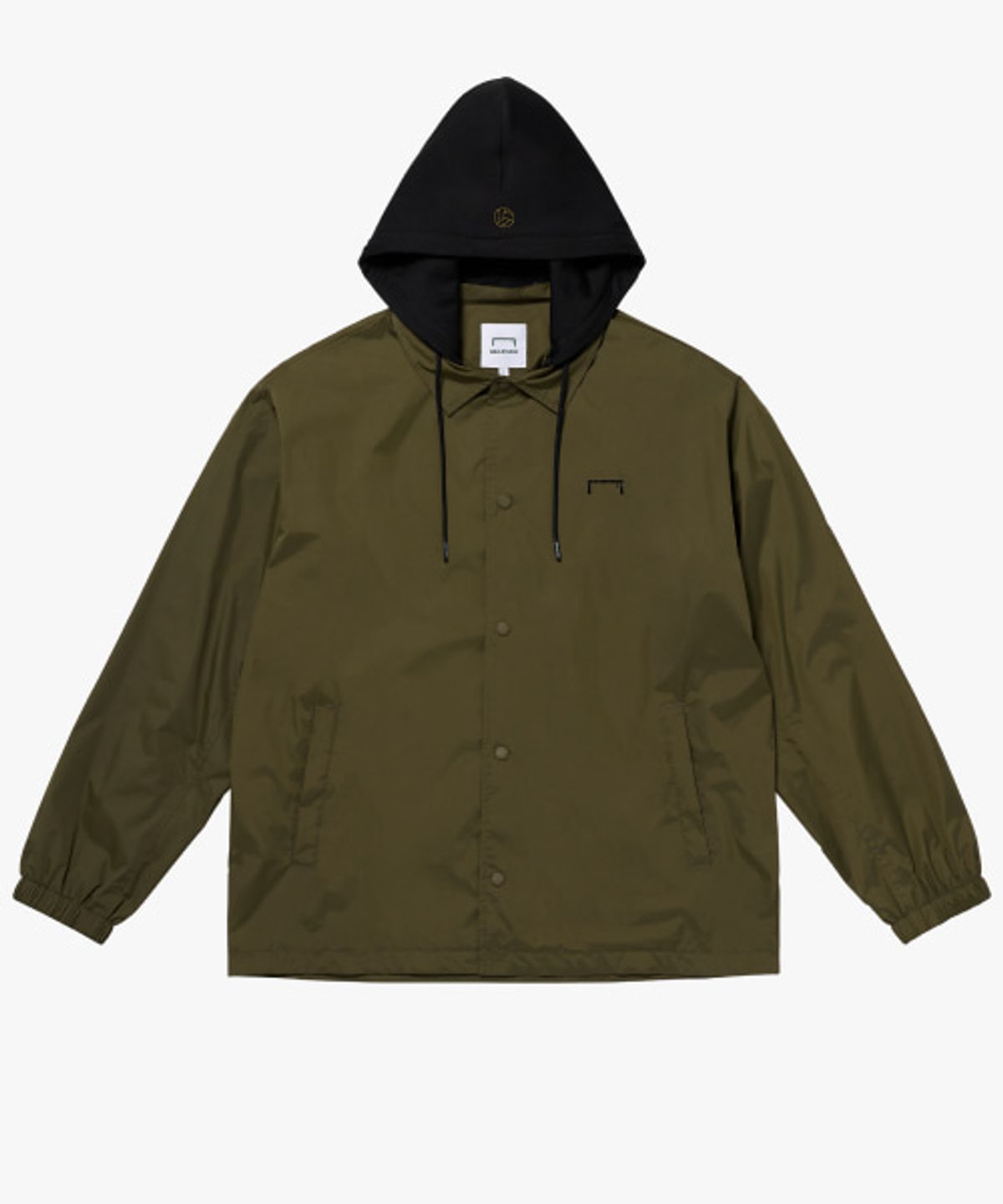 골스튜디오(GOALSTUDIO) GRAFFITI COACH JACKET-OLIVE GREEN