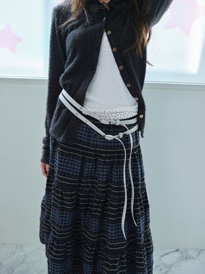 트윈 버클 벨트 Twin Buckle Belt (Stone Gray)