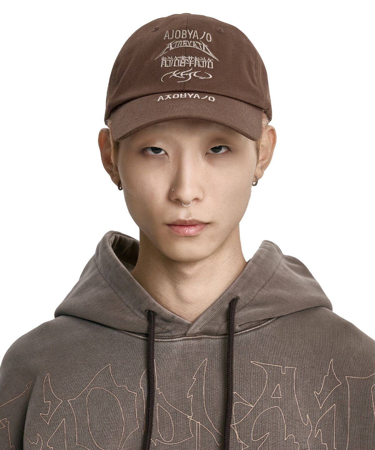 아조바이아조(AJOBYAJO) [PBA] Total Logo Cap [BROWN]