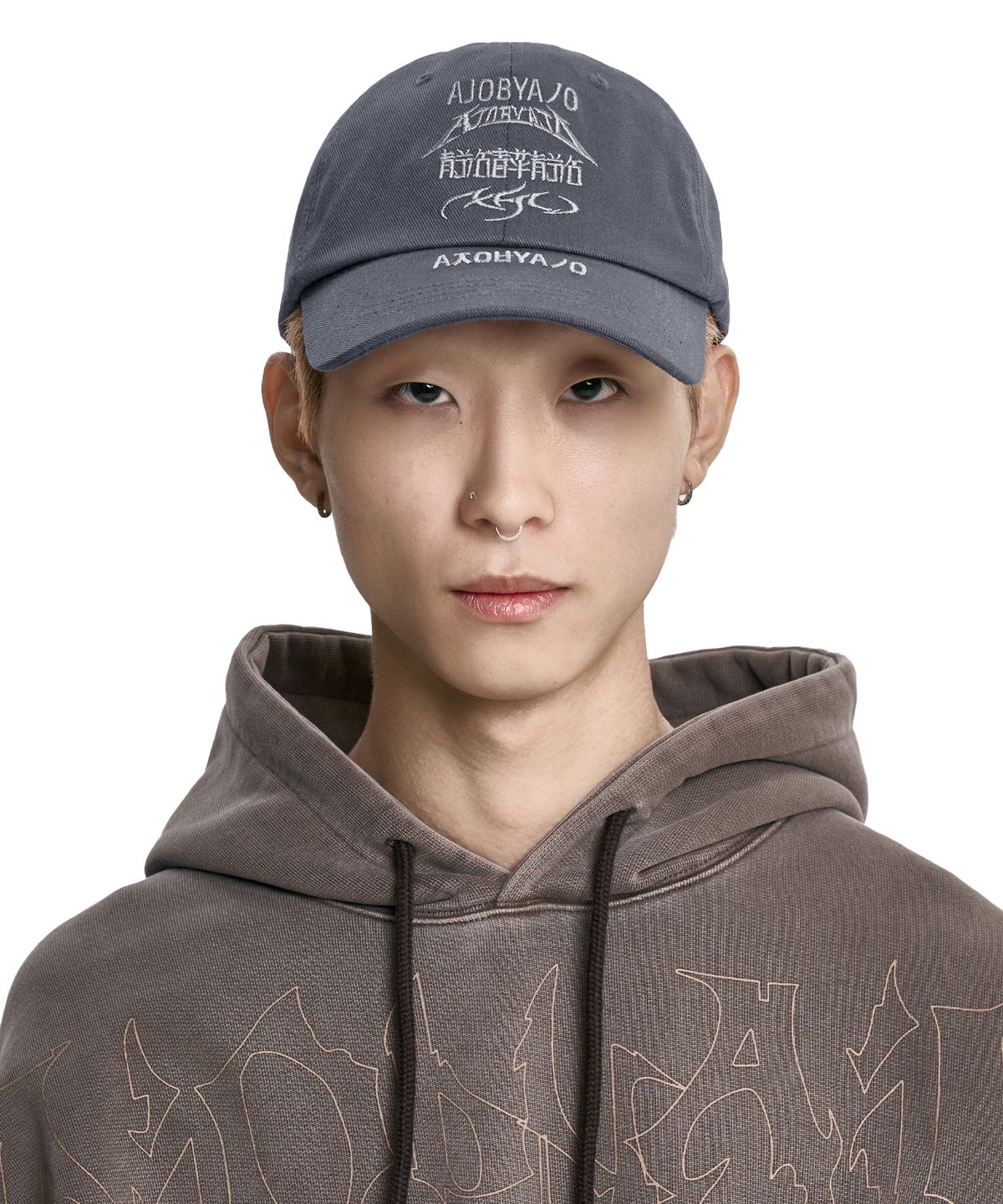아조바이아조(AJOBYAJO) [PBA] Total Logo Cap [GREY]