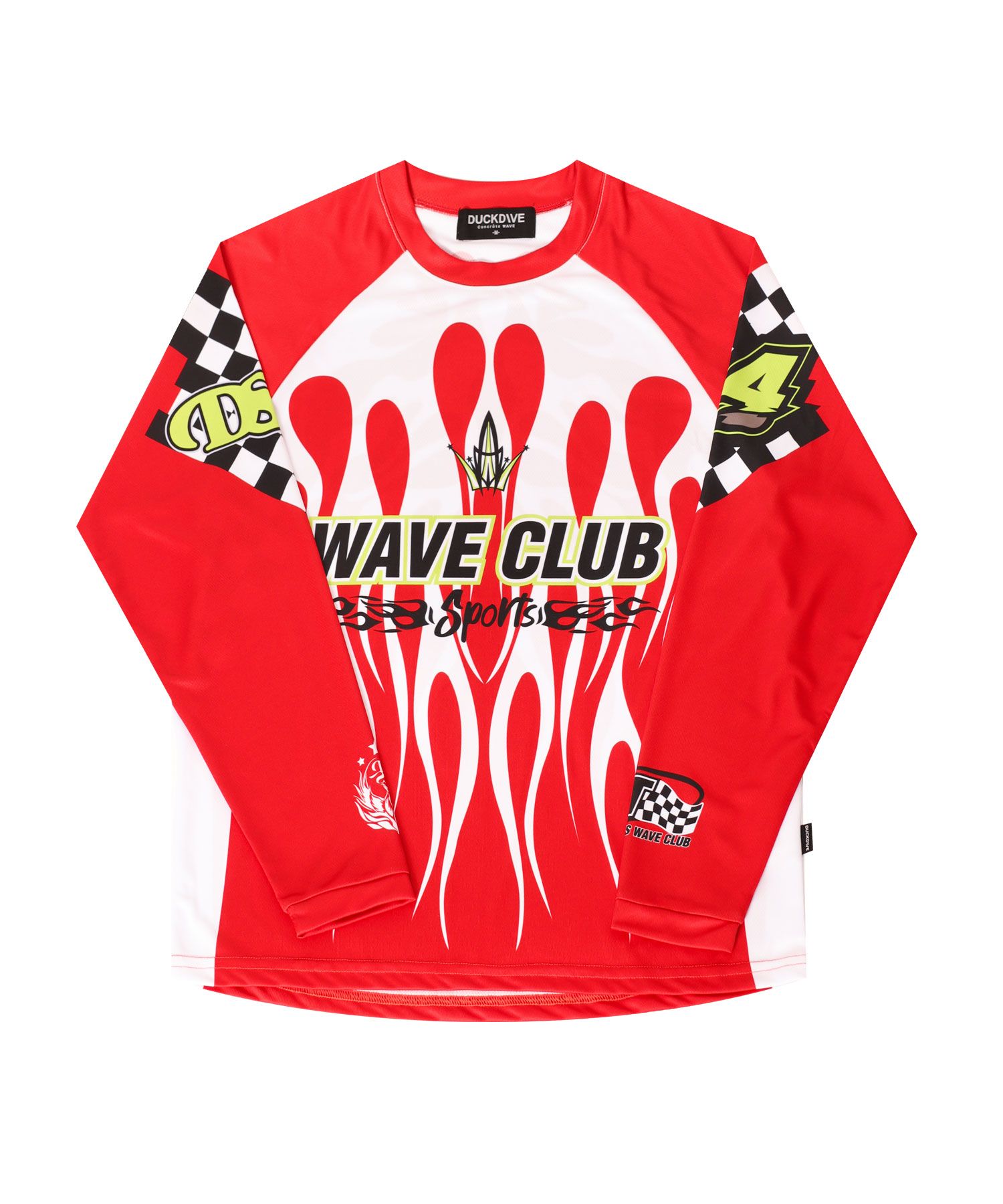 【 DUCKDIVE 】Afterfire Mesh Long Sleeve / unisex MUSINSA | DUCKDIVE Afterfire Mesh Long Sleeve Red