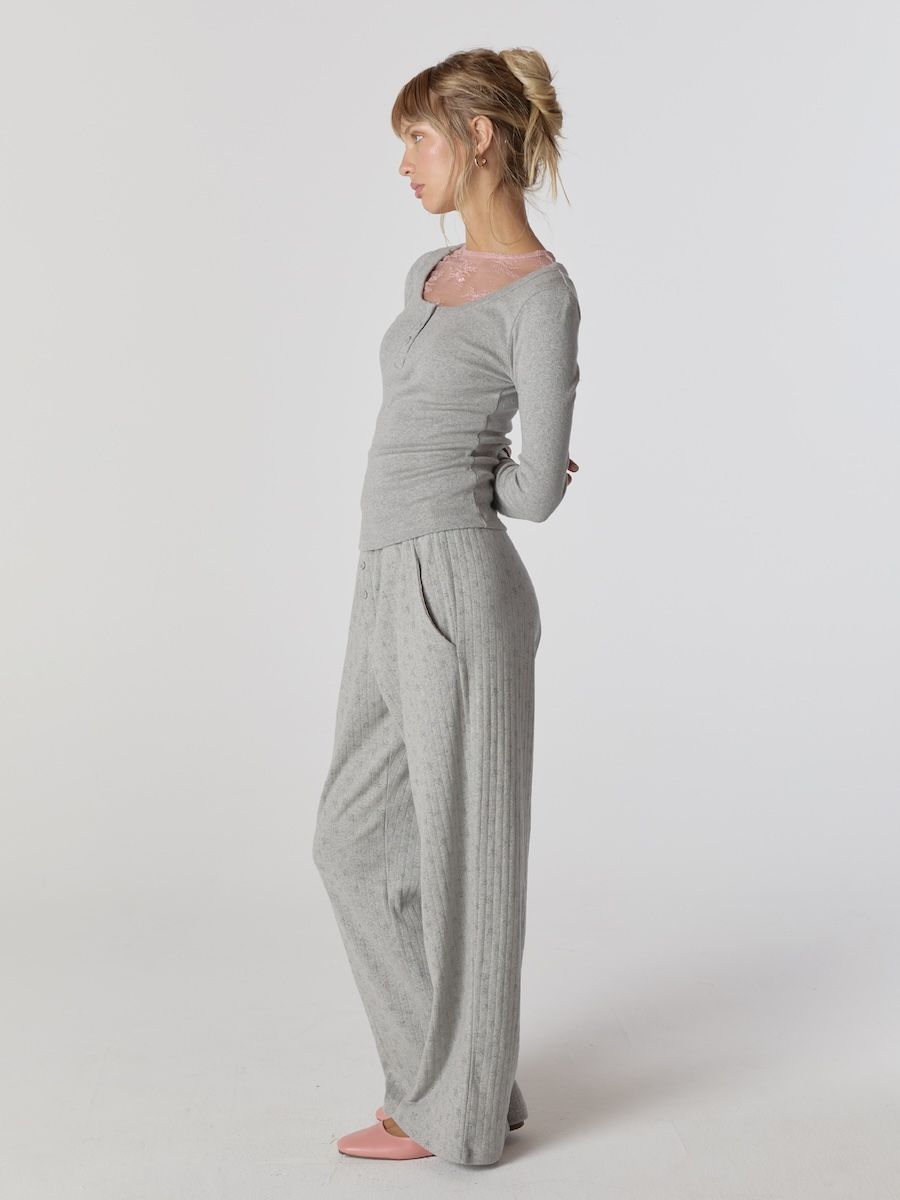 ボトムスその他 GLOWNY PROVINCE EYELET PANTS 4BFM049 MUSINSA | GLOWNY PROVINCE EYELET PANTS (FOG BOUQUET)