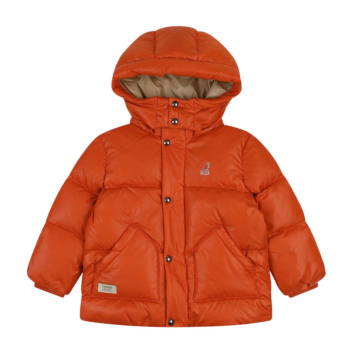 캉골키즈(KANGOL KIDS) 시그니처 푸퍼 숏 다운 QD 0006 레드
